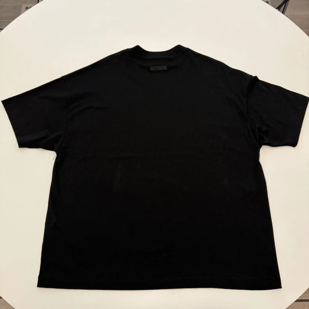 Fear of God Essentials Tonal Logo Black 100% Cotton T-Shirt Mens‎ Small